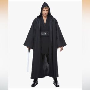 Skywalker Costume Tunic Hooded Robe Cosplay Halloween XL